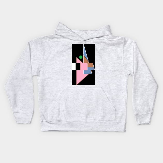 Abstract Cubist Design Kids Hoodie by Gizi Zuckermann Art